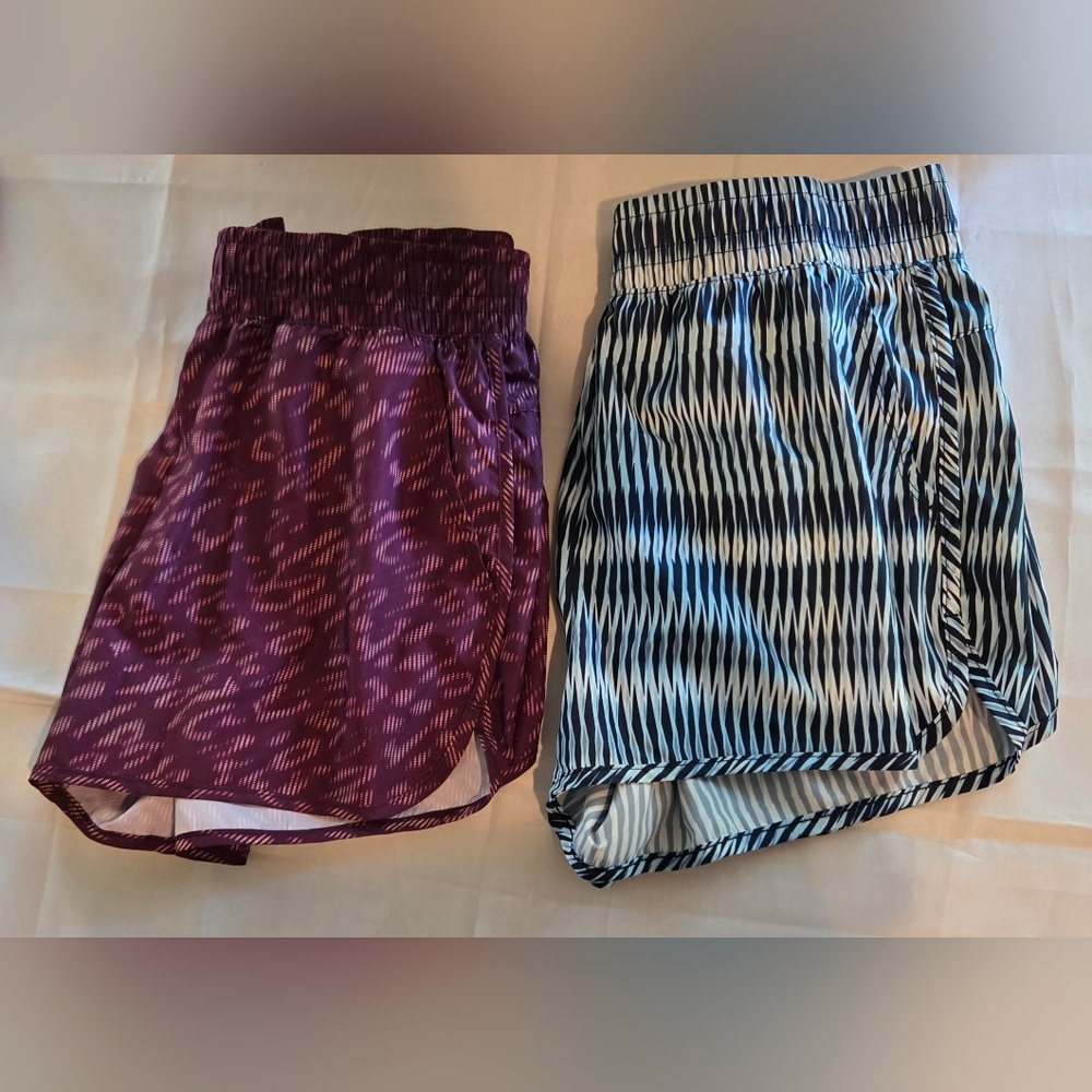 2 Pair Ladies Athletic Works Shorts Never Worn Both Size Medium